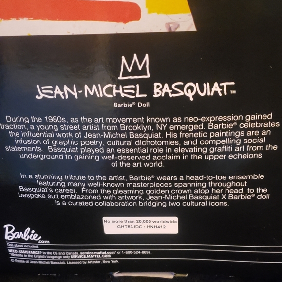 New...Exclusive Jean-Michel Basquiat x Barbie Collector. - Picture 8 of 8
